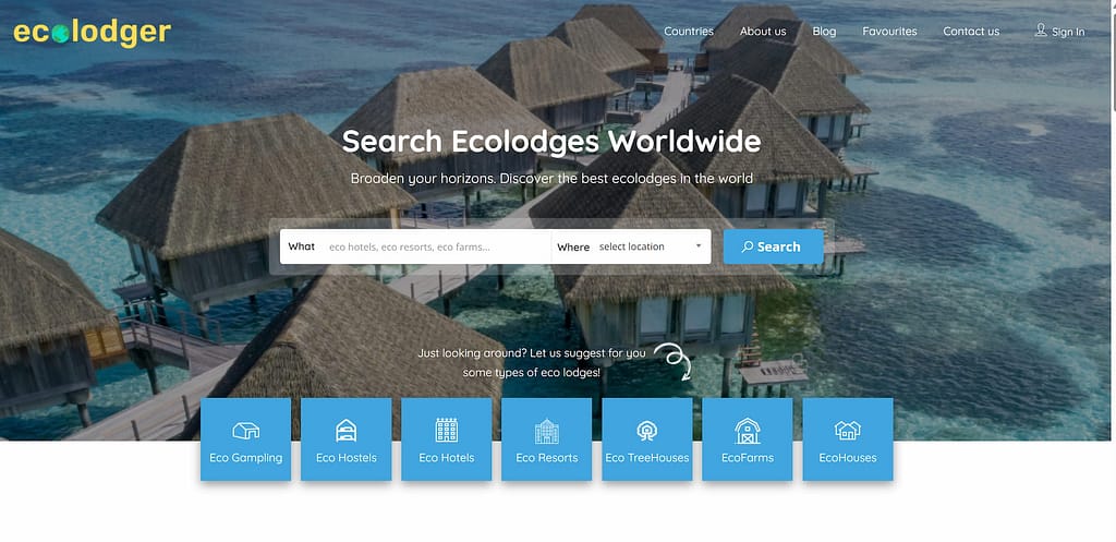 página web ecolodger