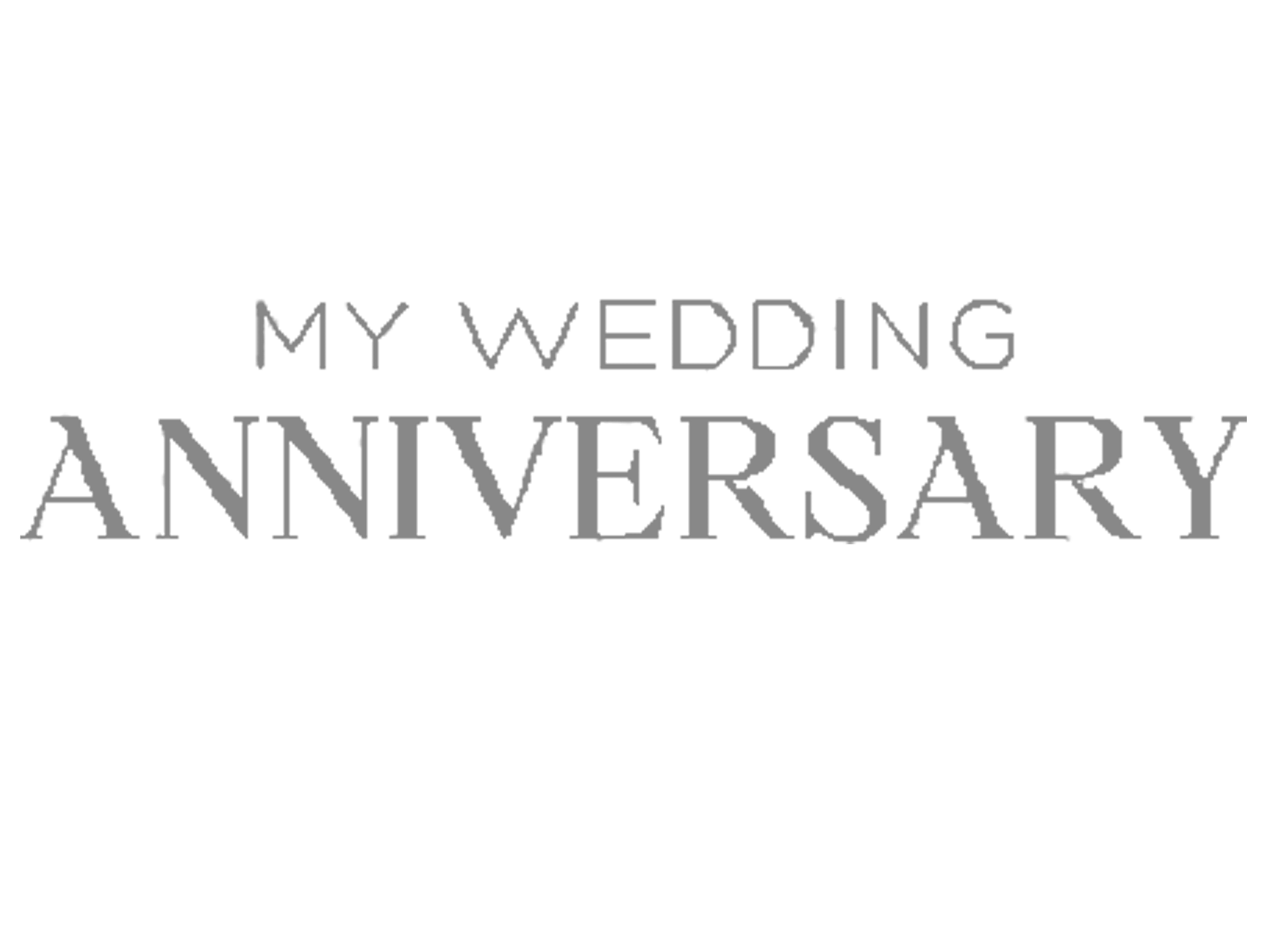 Imagotipo my wedding anniversary gris Imagotipo my wedding anniversary gris